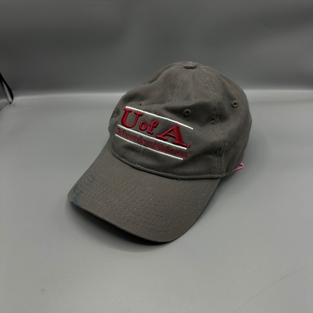 The Game University of Alabama U of A Hat Gray Cotton Adjustable Strapback Cap